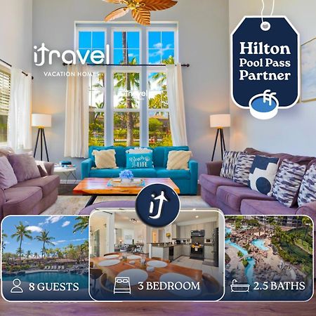 Hilton Pool Pass Included - Stylish Central Villa Mins To Beach Pool & Spa Ваиколоа-Виллидж Экстерьер фото